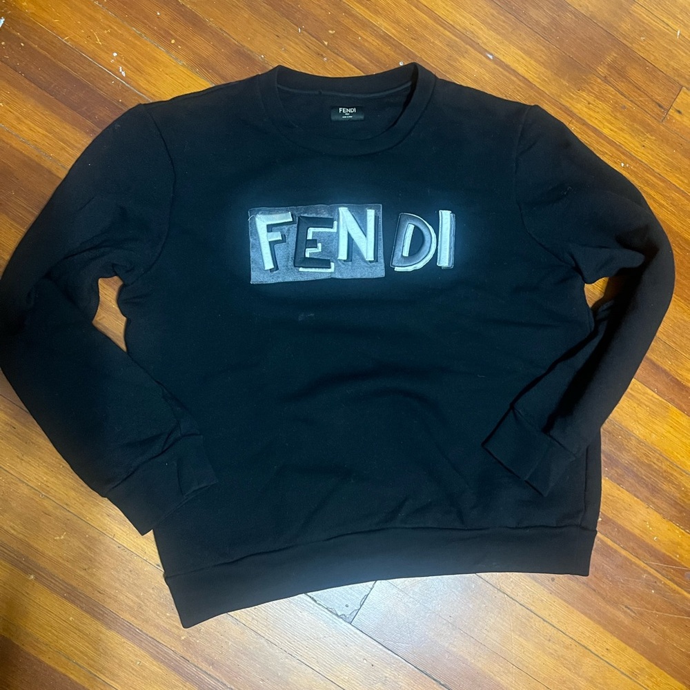 Vintage Wool Authentic Fendi Crew Neck